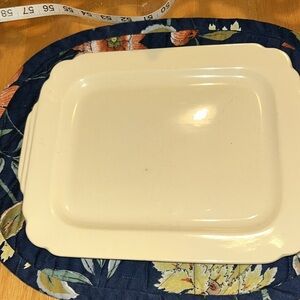 Vintage Homer Laughlin Rectangular Shaped Serving Platter made in USA